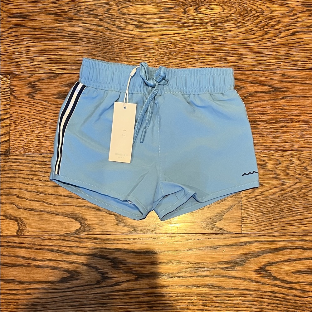 Blue Kids Swim Trunks